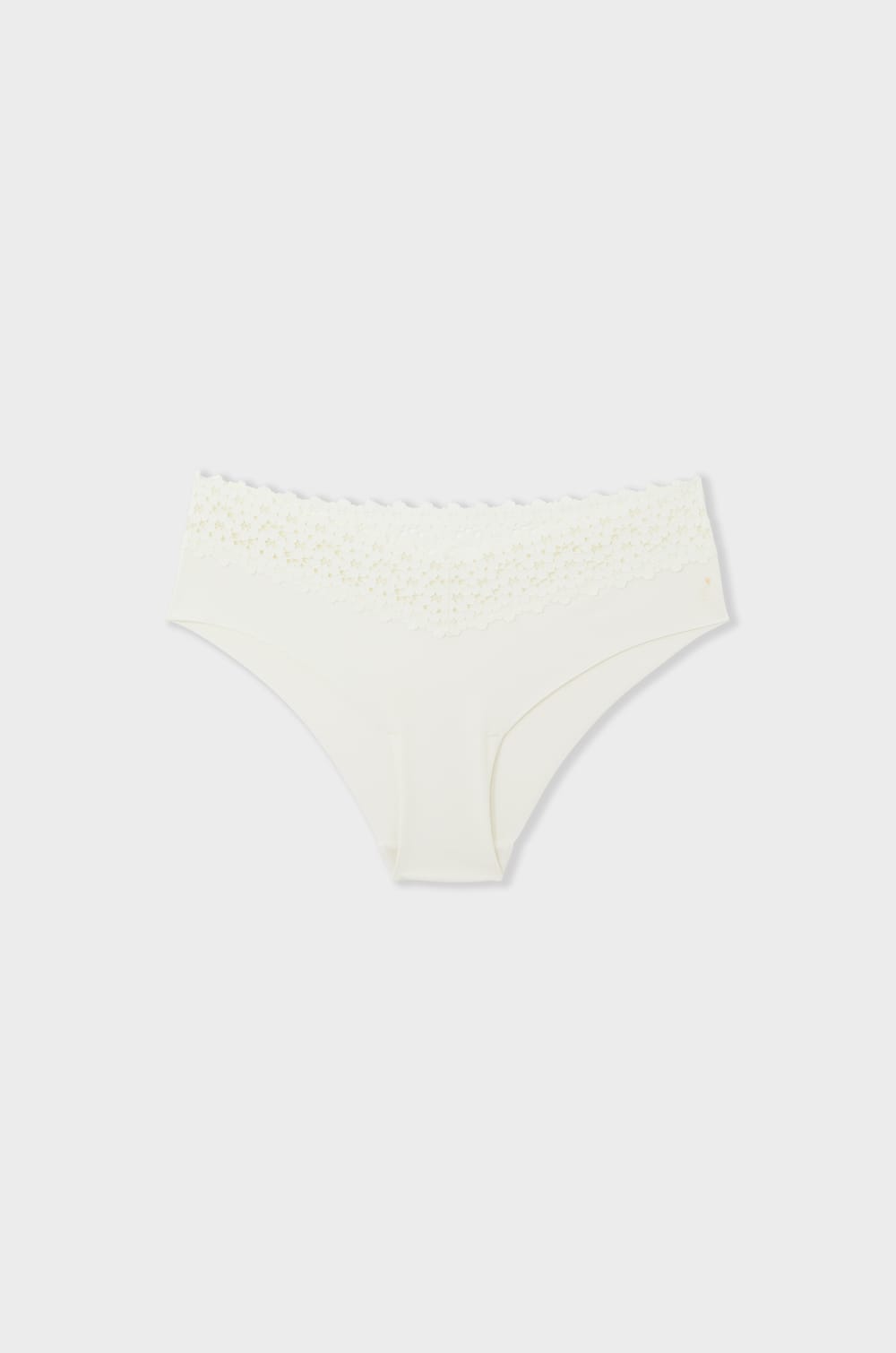 V-shape Hipster in Microfibre and Lace;${refinementColor}