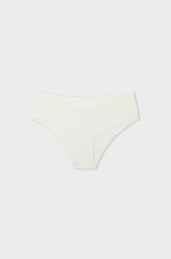 V-shape Hipster in Microfibre and Lace;${refinementColor}