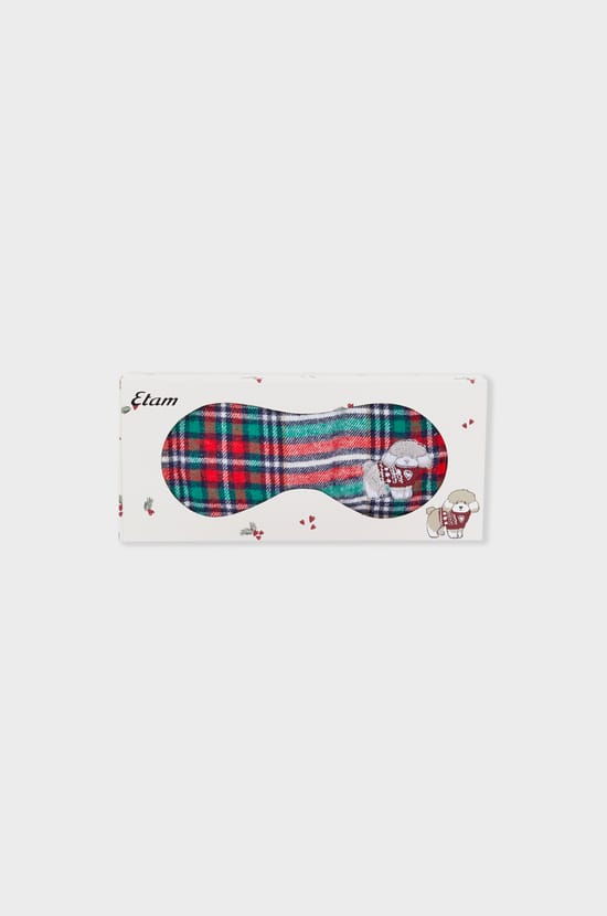 Cotton Patterned Sleep Mask;${refinementColor}