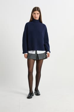Pull col roulé en cachemire;${refinementColor}