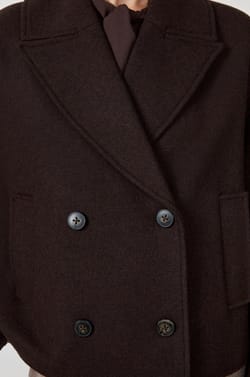 Short Peacoat;${refinementColor}