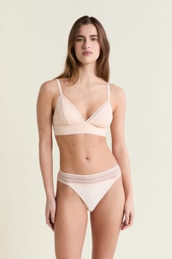 Lace and Microfiber Brief;${refinementColor}