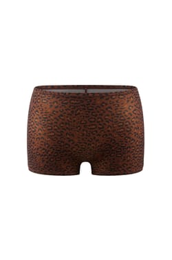Shorty en microfibre &agrave; motifs l&eacute;opard;${refinementColor}