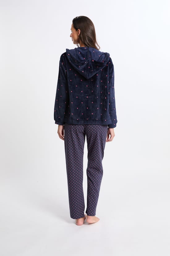 Pyjama 3 pièces à motifs avec coton;${refinementColor}