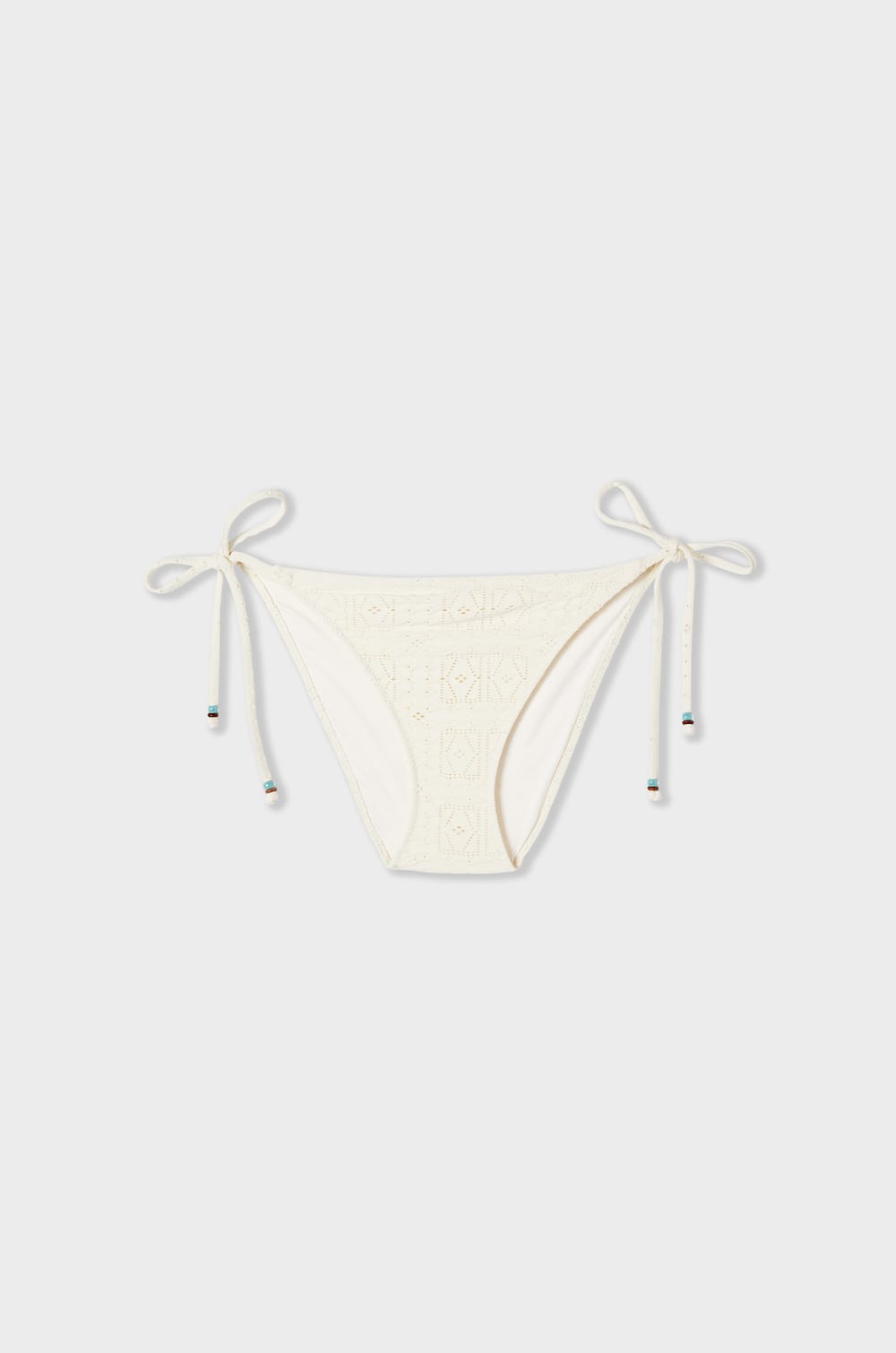 Culotte de bikini bas de maillot brodé;${refinementColor}
