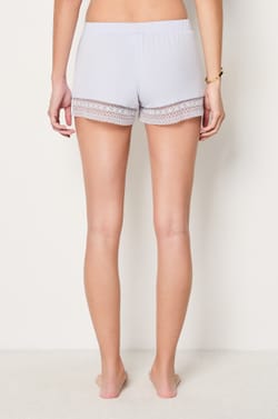 Pyjama Shorts with Lace Details;${refinementColor}