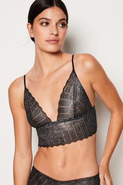 Iridescent Wireless Triangle Bra;${refinementColor}