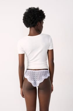 Embroidered Lace Cheeky Panty;${refinementColor}