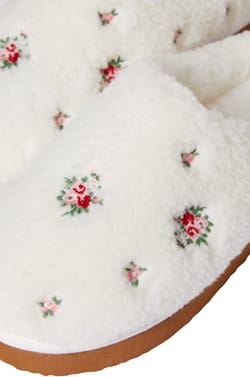 Chaussons mules &agrave; motifs;${refinementColor}