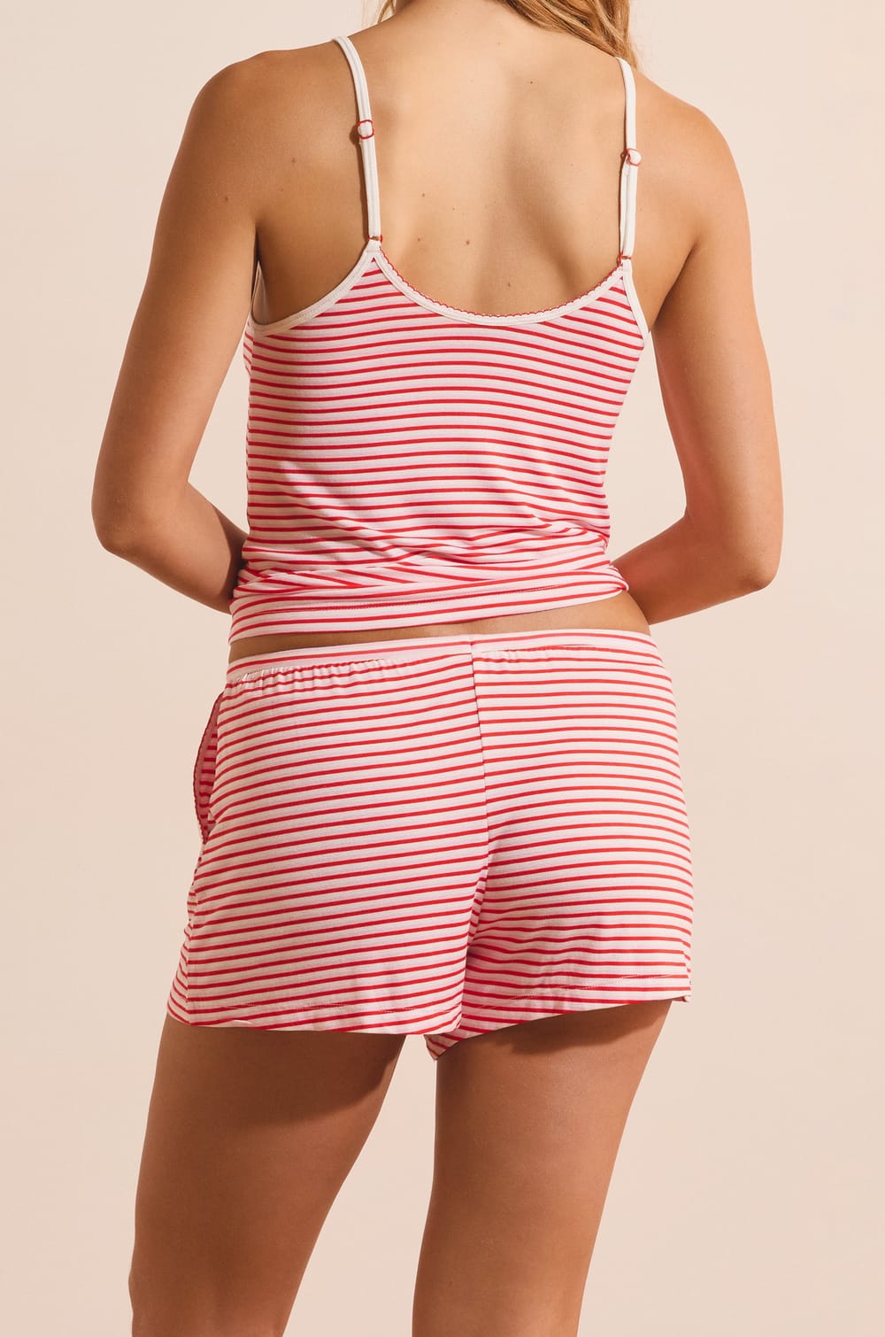 Short de pyjama &agrave; rayures;${refinementColor}