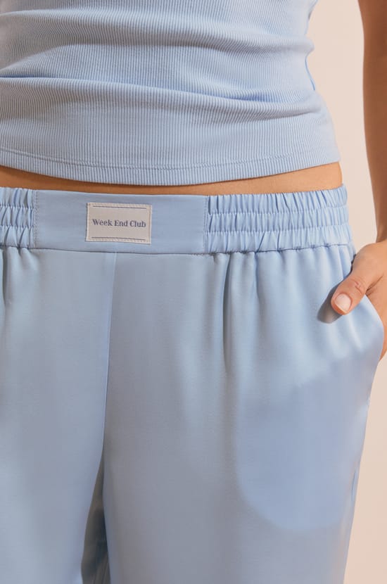 Pantal&oacute;n de pijama satinado;${refinementColor}