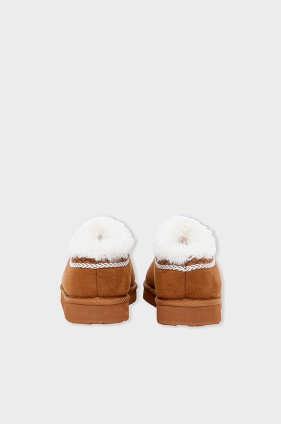 Chaussons mules effet velours;${refinementColor}