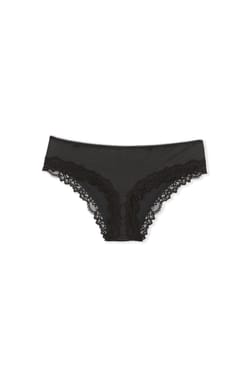 Shorty en microfibre d&eacute;tails dentelle;${refinementColor}