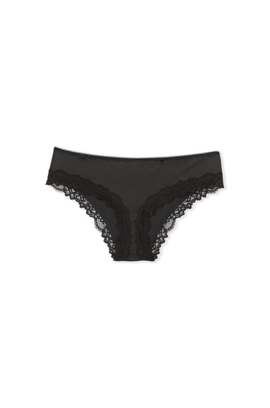 Microfibre Boyshort with Lace Details;${refinementColor}