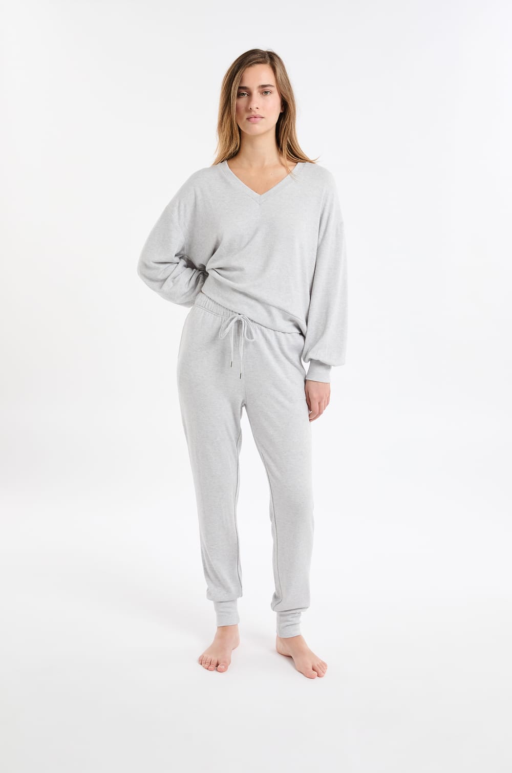 Pantalon de pyjama avec cordon;${refinementColor}