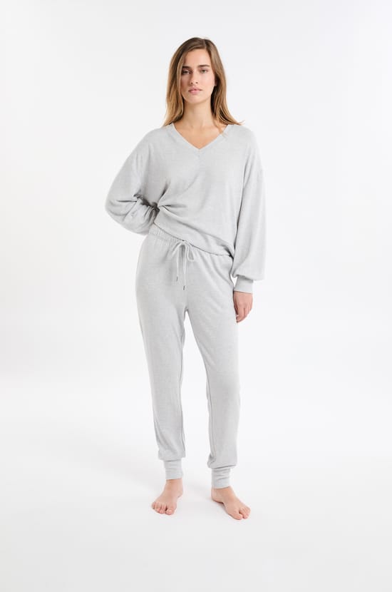Pantalon de pyjama avec cordon;${refinementColor}