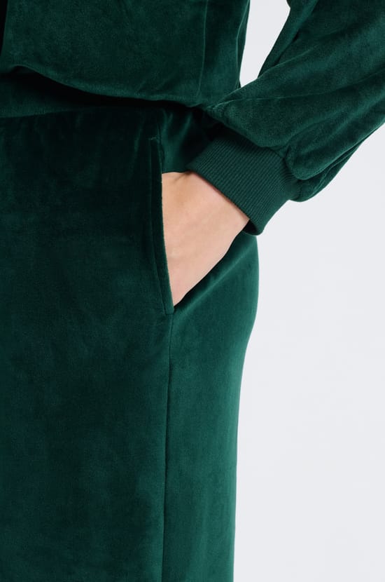 Pantalon de pyjama en velours;${refinementColor}