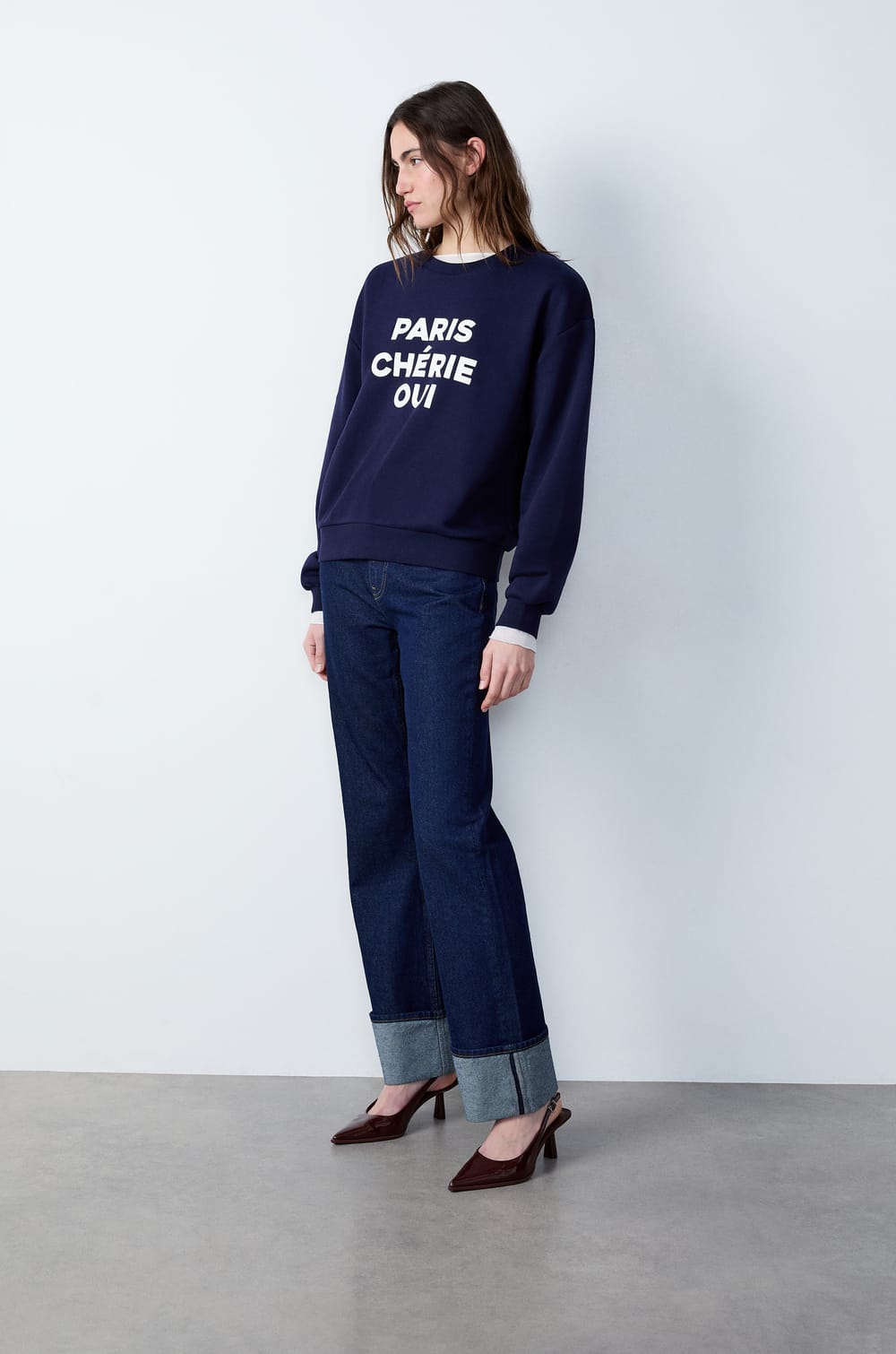 Printed Sweatshirt;${refinementColor}