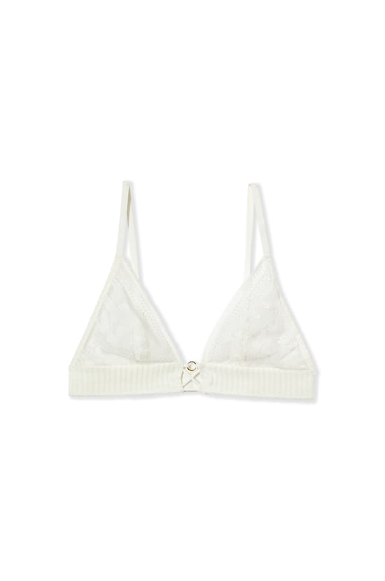 Soutien-gorge triangle en dentelle;${refinementColor}