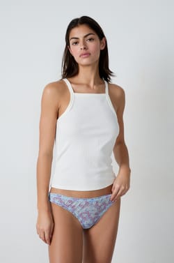 Printed bloomer briefs;${refinementColor}