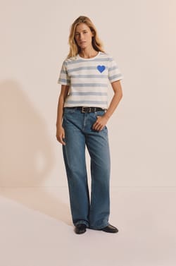 Striped Cotton T-shirt;${refinementColor}