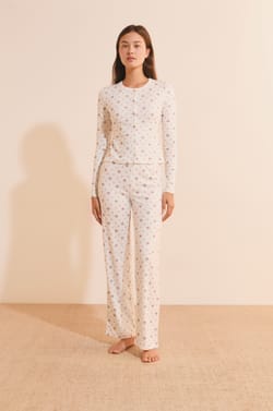 Pantalon de pyjama avec boutons;${refinementColor}