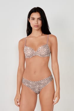 Culotte en microfibre imprimé léopard;${refinementColor}