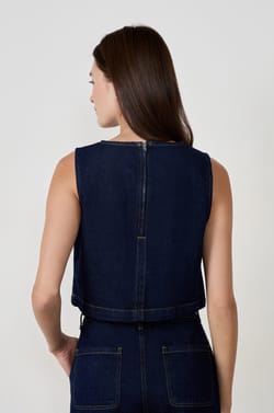 Top sans manches en coton;${refinementColor}