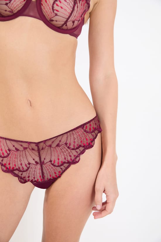 Floral Embroidery Tanga;${refinementColor}