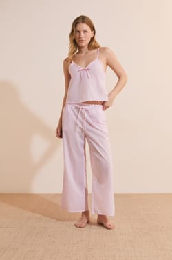 Top de pijama a rayas de algod&oacute;n;${refinementColor}