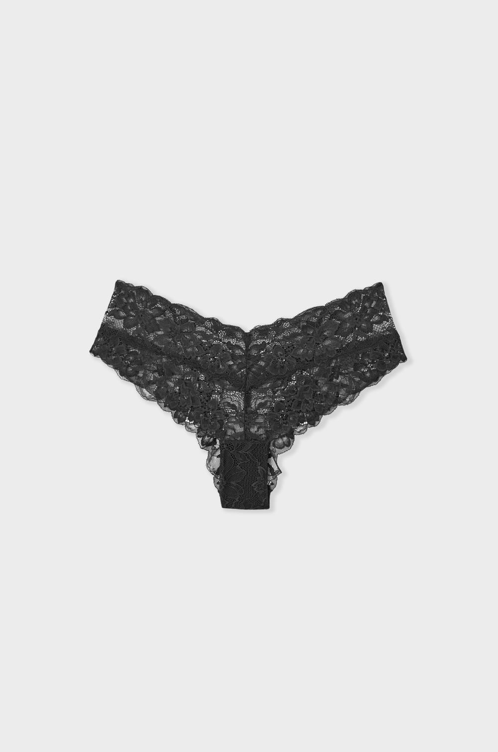 V-shape Lace Hipster;${refinementColor}