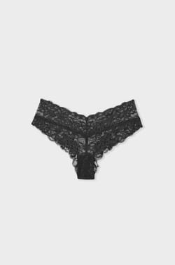 V-shape Lace Hipster;${refinementColor}