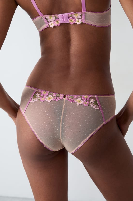 Embroidered Tulle Hipster;${refinementColor}