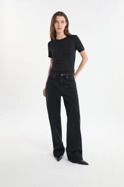 Jean large en coton;${refinementColor}