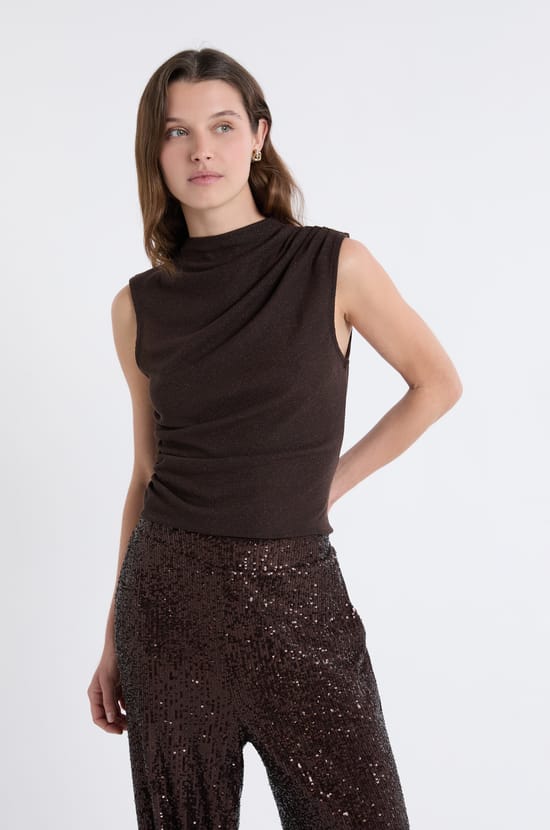 top col montant sans manche irisé;${refinementColor}