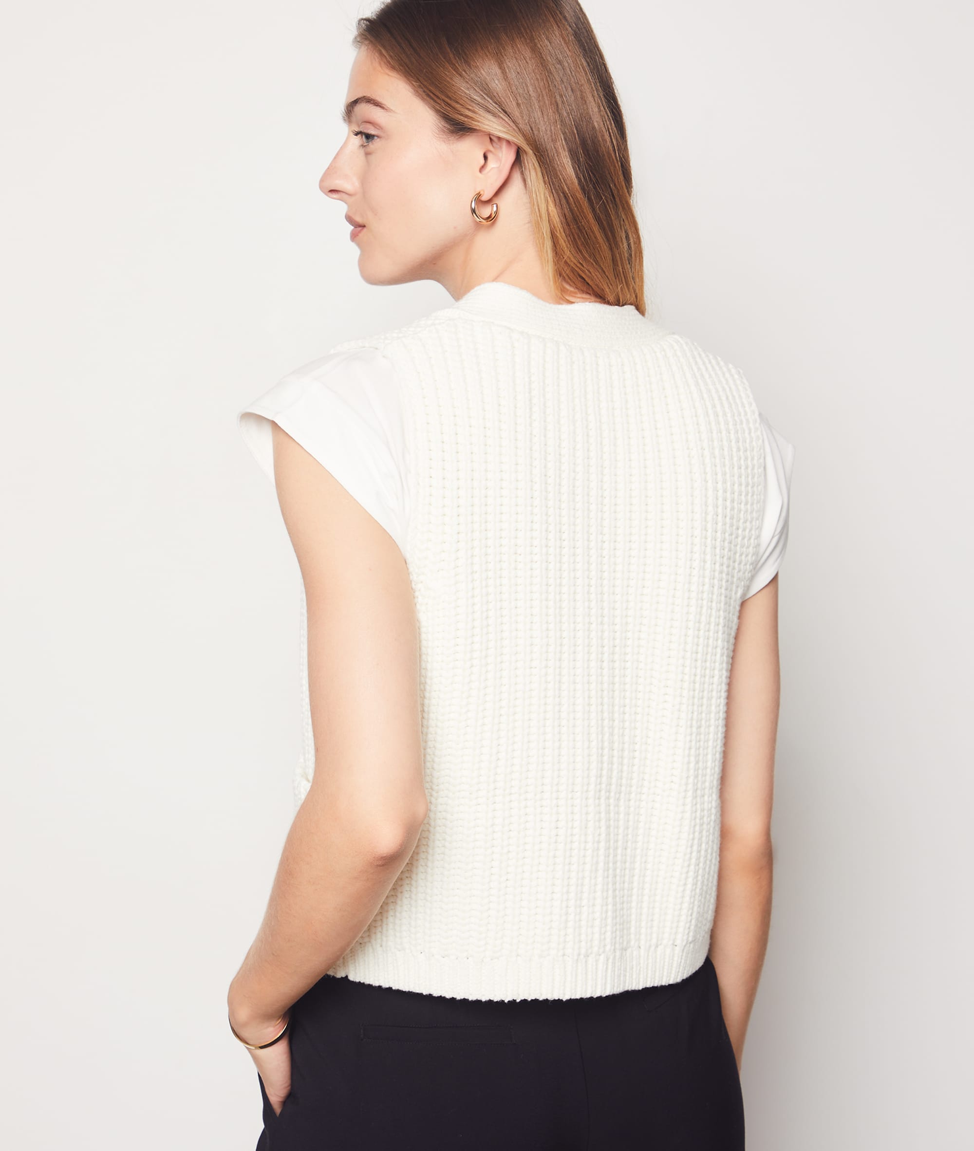 Sleeveless Cardigan - FOFO - ECRU - ETAM