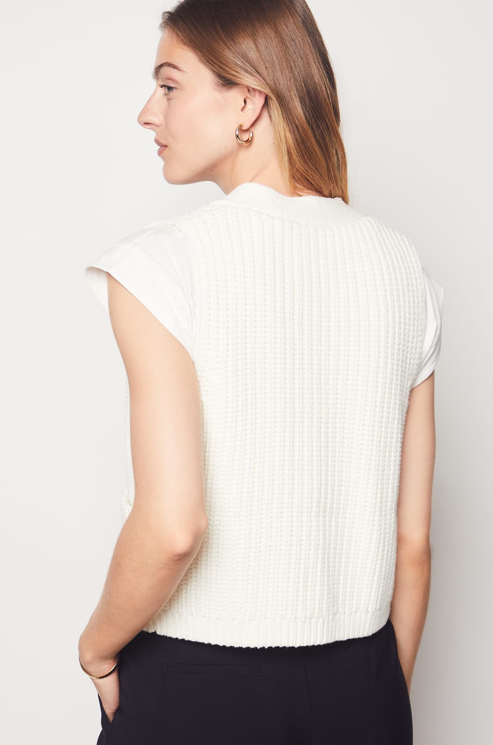 Sleeveless Cardigan;${refinementColor}
