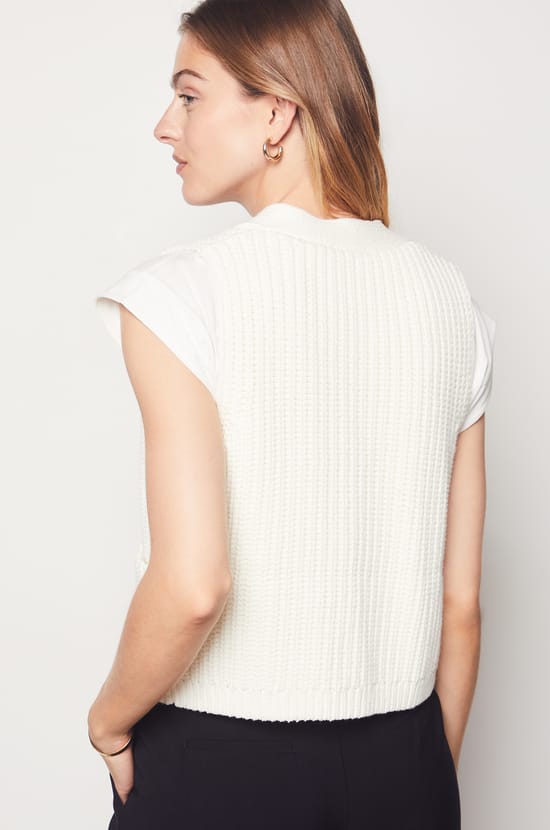 Sleeveless Cardigan;${refinementColor}