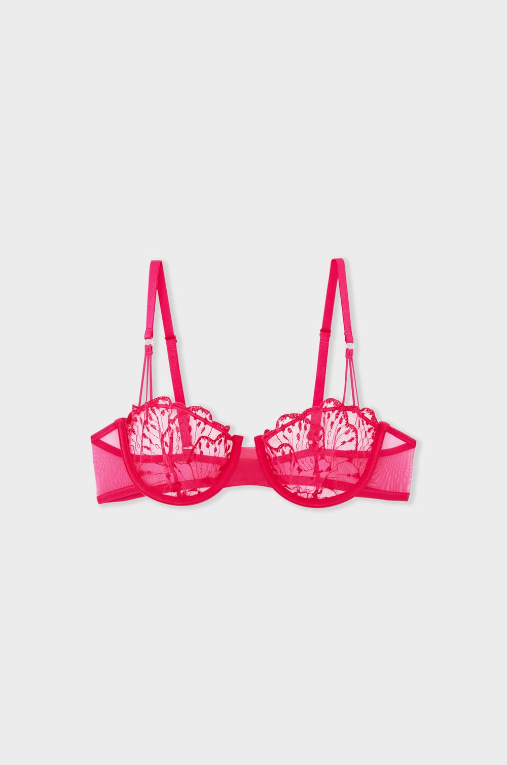Bra No.9 - Balconette with floral embroidery;${refinementColor}