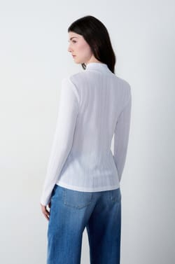 Pointelle Knit Top;${refinementColor}