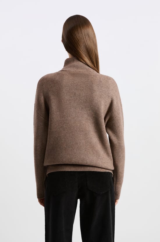 High Neck Sweater;${refinementColor}