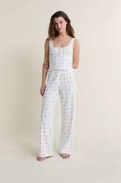 Pantal&oacute;n de pijama de punto el&aacute;stico;${refinementColor}