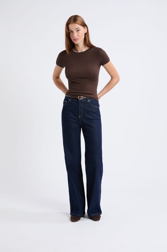 Short-sleeved cotton T-shirt;${refinementColor}
