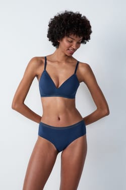 BH ohne Bügel mit leichten Schalen aus Baumwolle;${refinementColor}