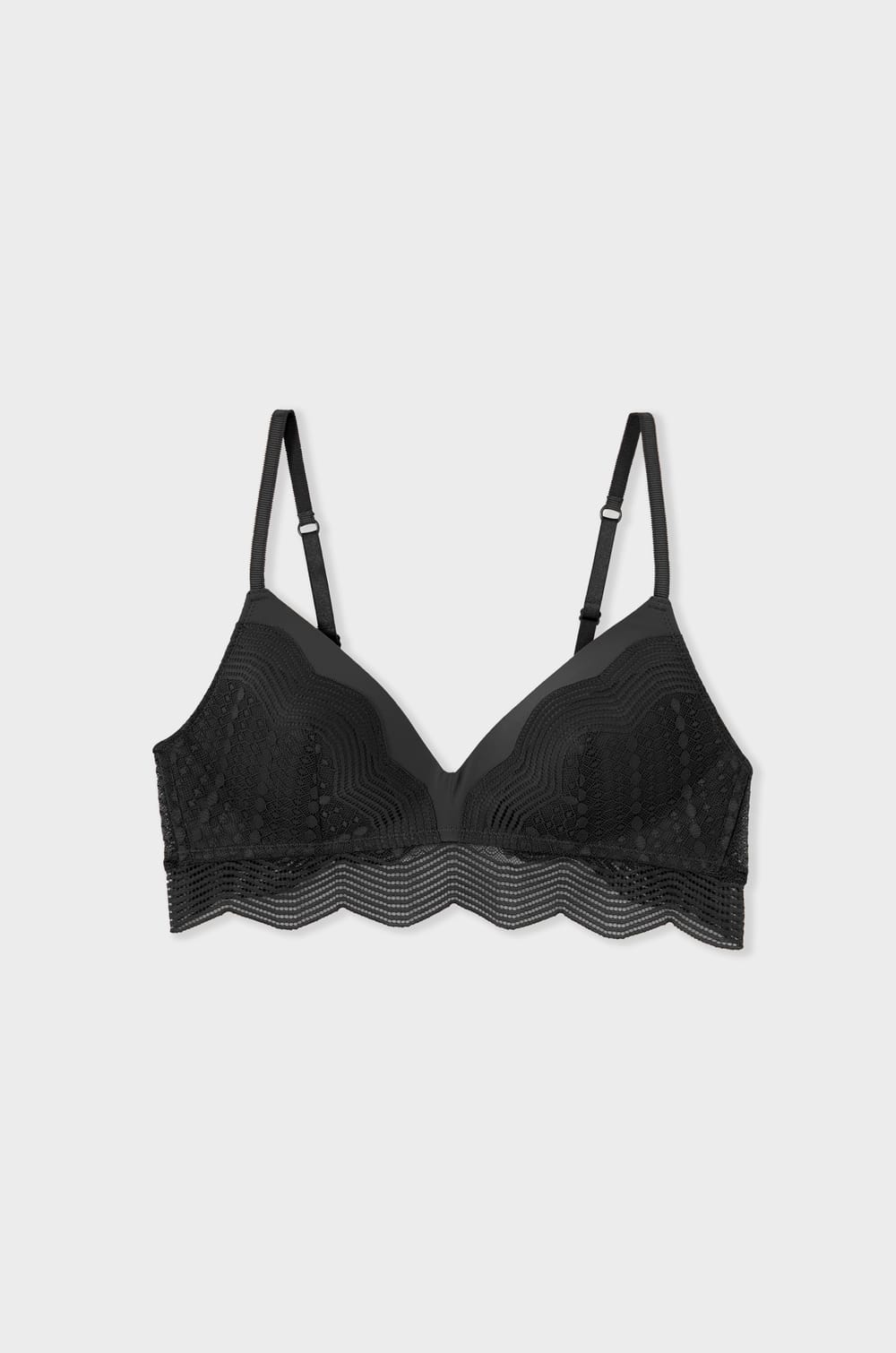 Wireless Triangle Bra;${refinementColor}