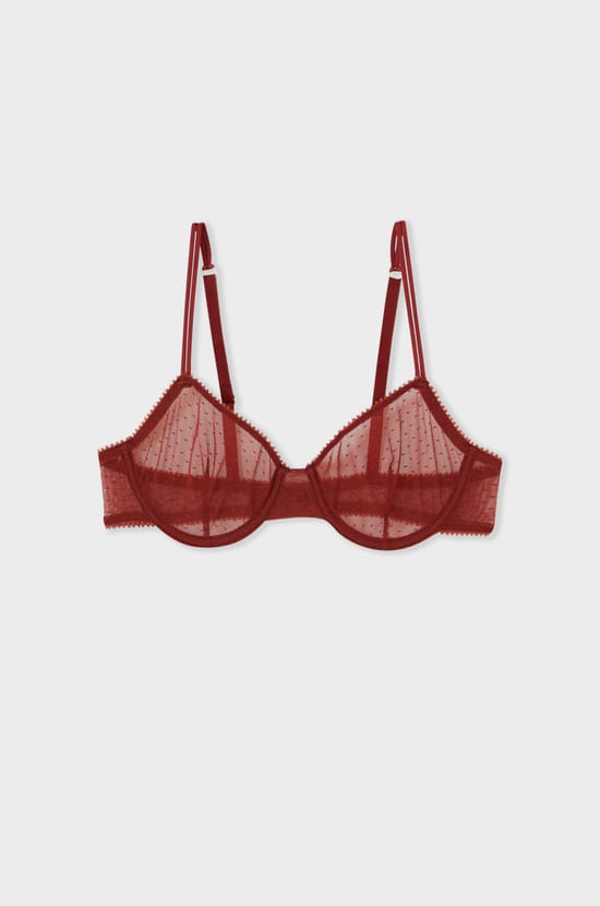 Classic Tulle Bra;${refinementColor}