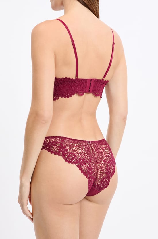 Hipster en microfibre et dentelle;${refinementColor}