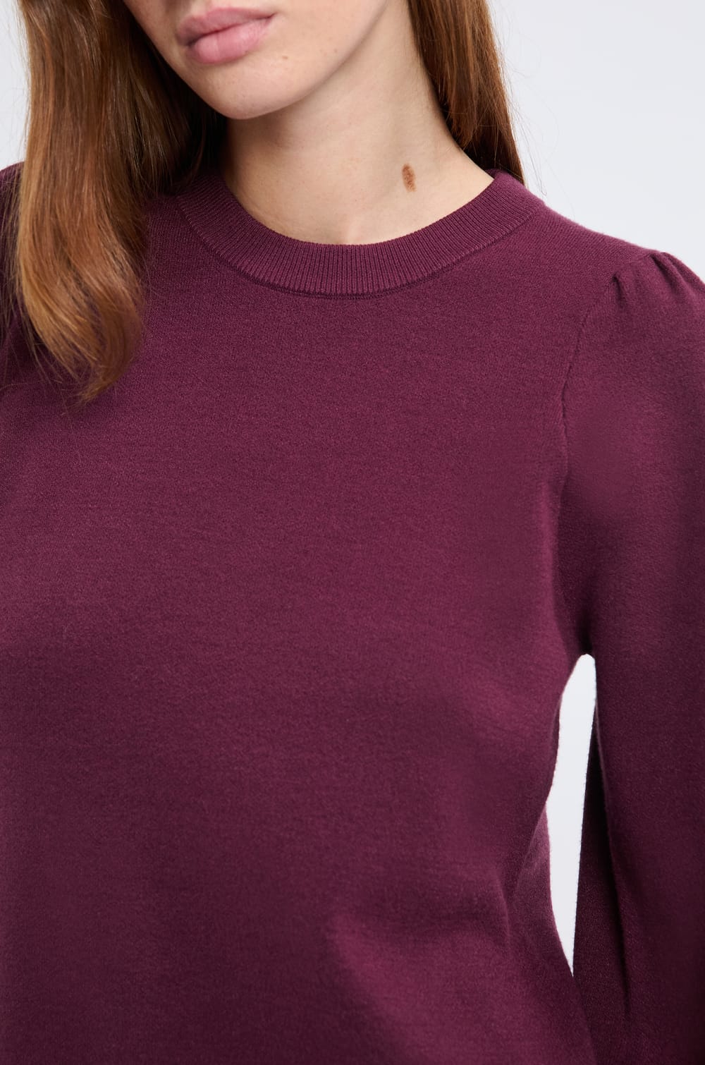 Robe à manches longues en maille fine;${refinementColor}
