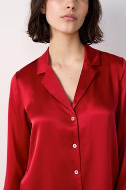 Silk Pyjama Shirt;${refinementColor}