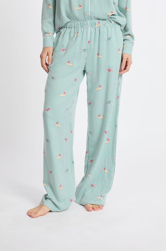 Pantalon de pyjama à motifs;${refinementColor}